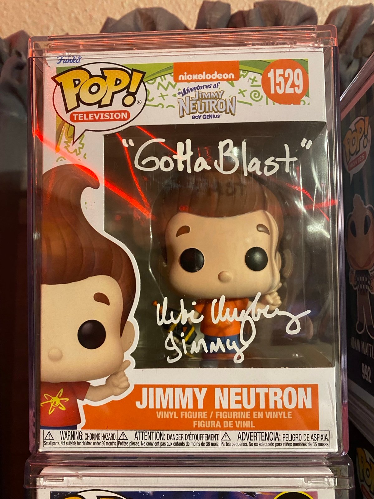 Jimmy Neutron Funko Signed & Quoted By Debi Deryberry “Gotta Blast” JSA