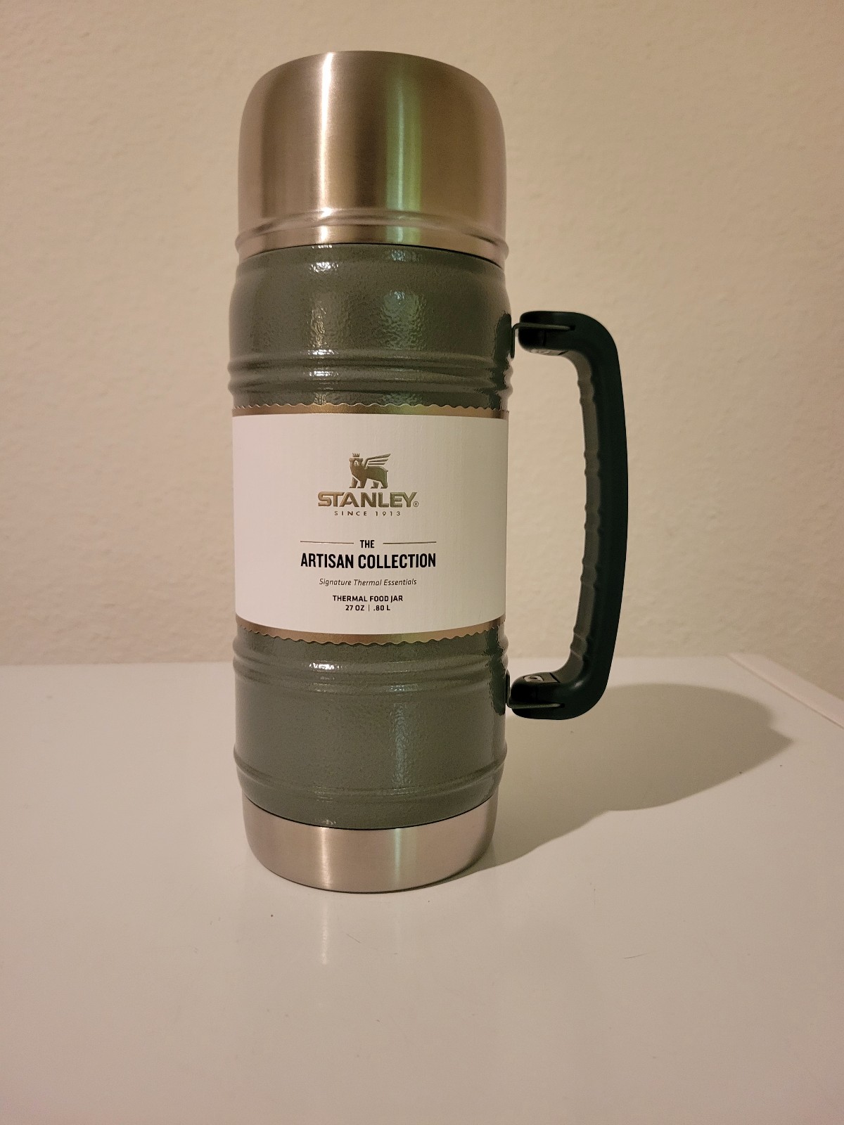 Stanley The Artisan Collection Thermal Food Jar - 27 oz. ~Hammertone Green