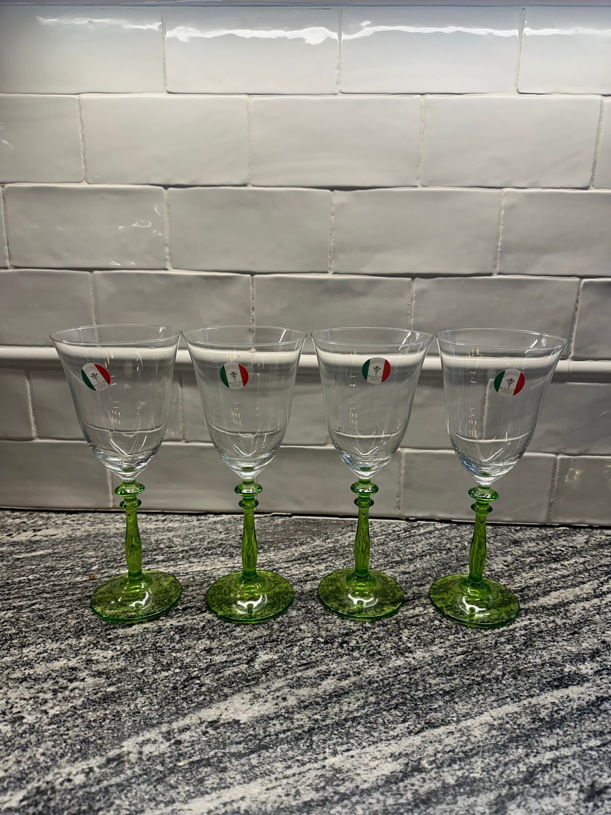 Set of 4 Vintages 60s? Made in Italy Wine Glasses MCM
