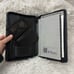 St. Dennis Black Leather Zip Around Binder Organizer W/ Card Wallet NEW
