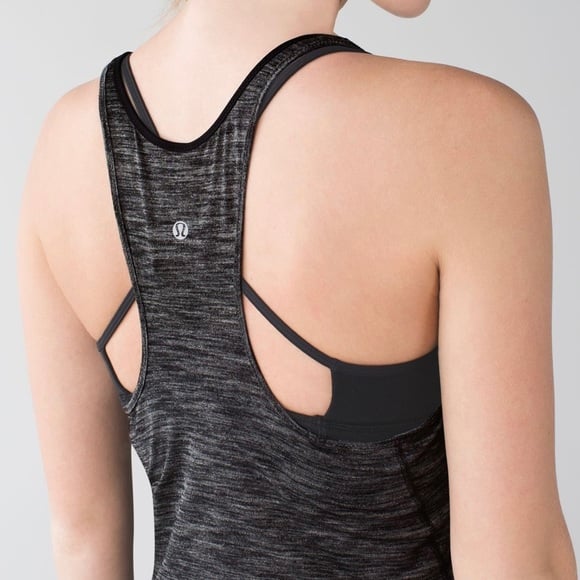Lululemon What The Sport Singlet, Heathered Black