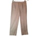 Eskandar Womens 1 Capri Pants Tan Mid Rise Side Zipper Stretch Zip England
