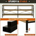 63 Industrial Console Table with Metal Frame-NEW-FREE SHIPPING