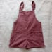 Corduroy Duall Pockets Overall Romper Size Medium