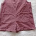 Corduroy Duall Pockets Overall Romper Size Medium