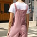 Corduroy Duall Pockets Overall Romper Size Medium