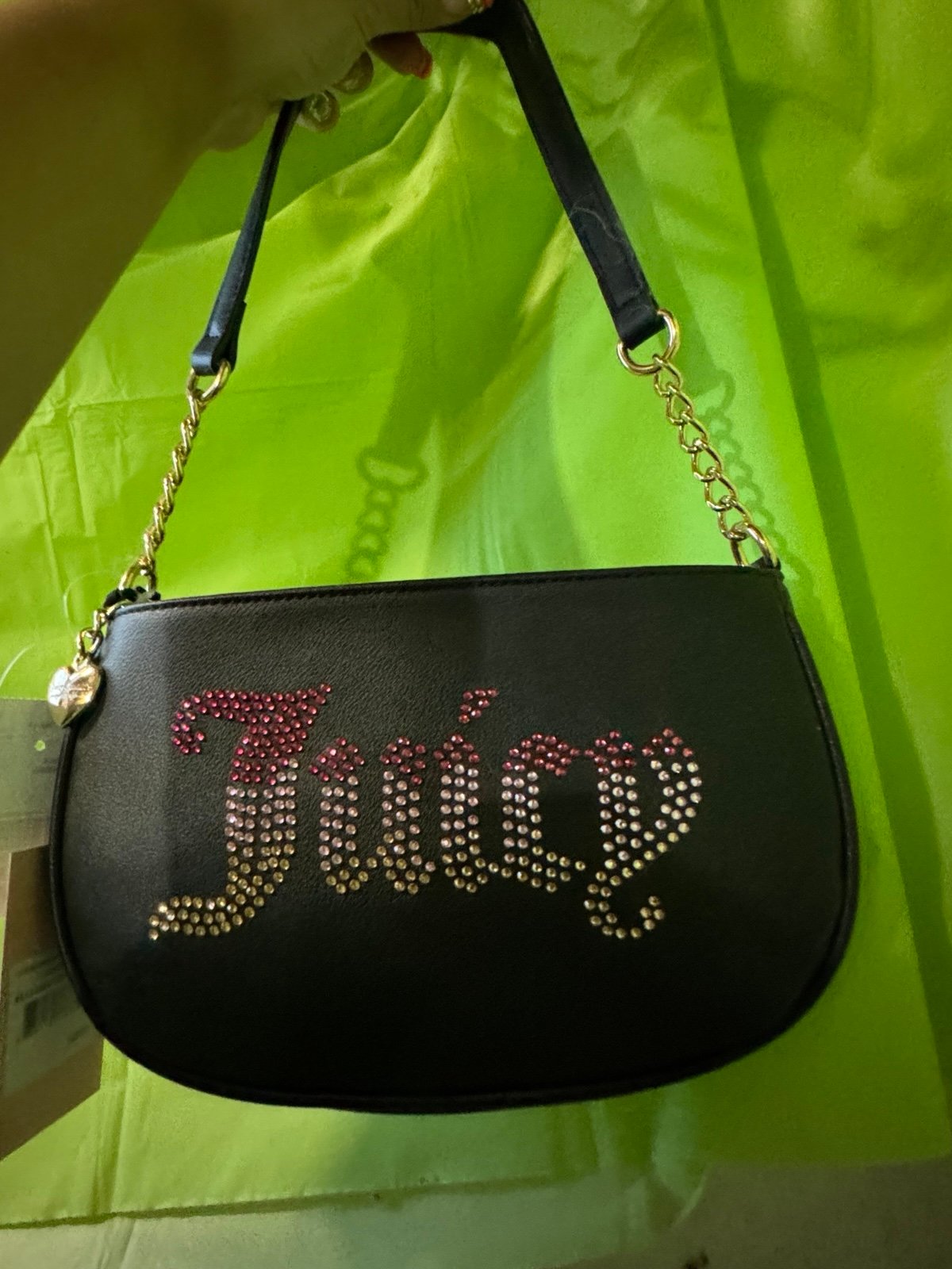 Juicy couture shoulder bag black
