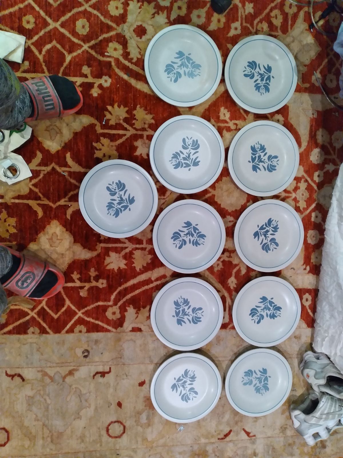 Vintage dinner plates