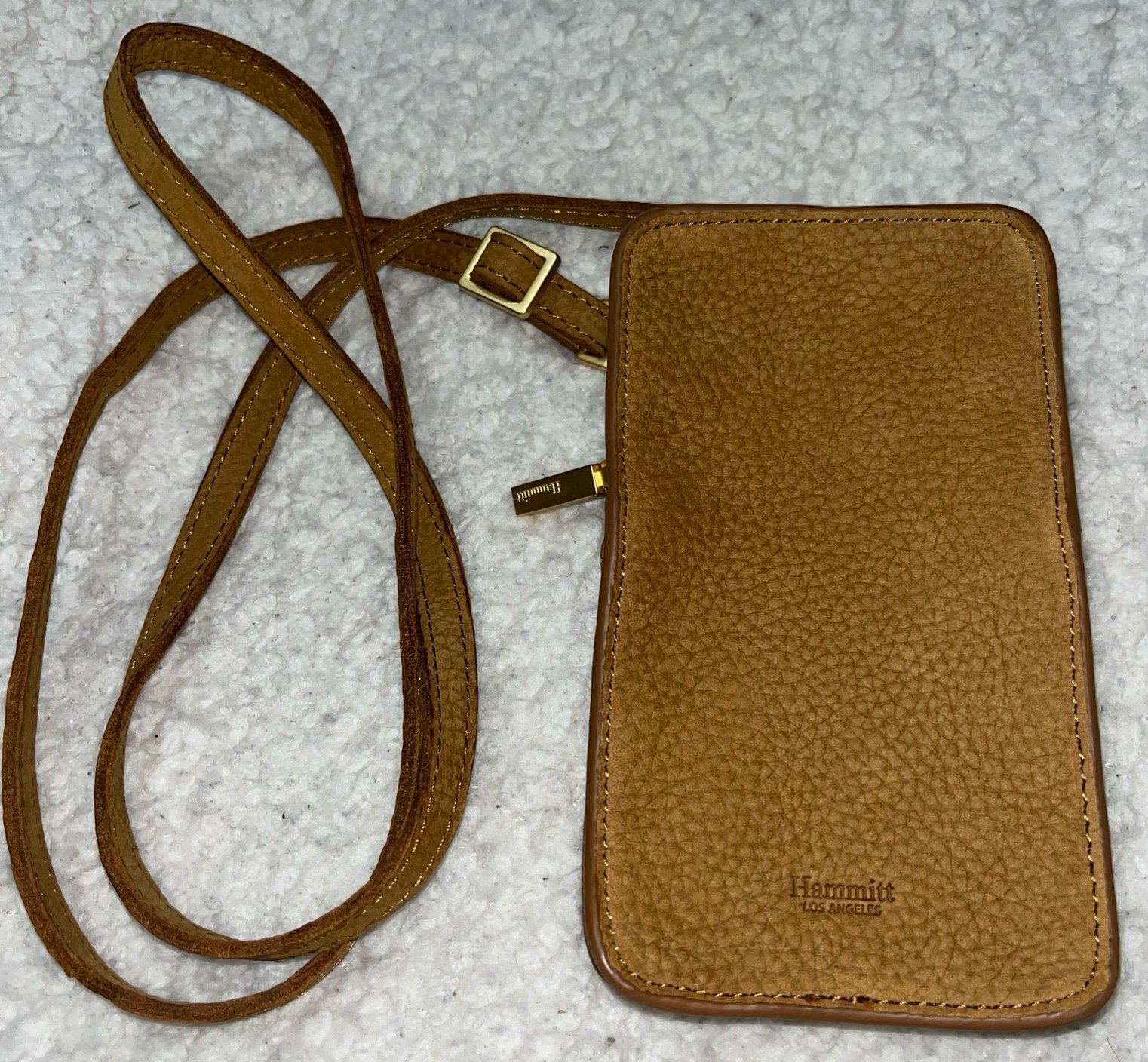 Hammitt~Los Angeles~Crossbody/Cell Phone~Bag~TAN~Pebbled Leather