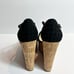 Jessica Simpson Marshela Black Brown Wedge Women Heels 8.5 Brand New With Box