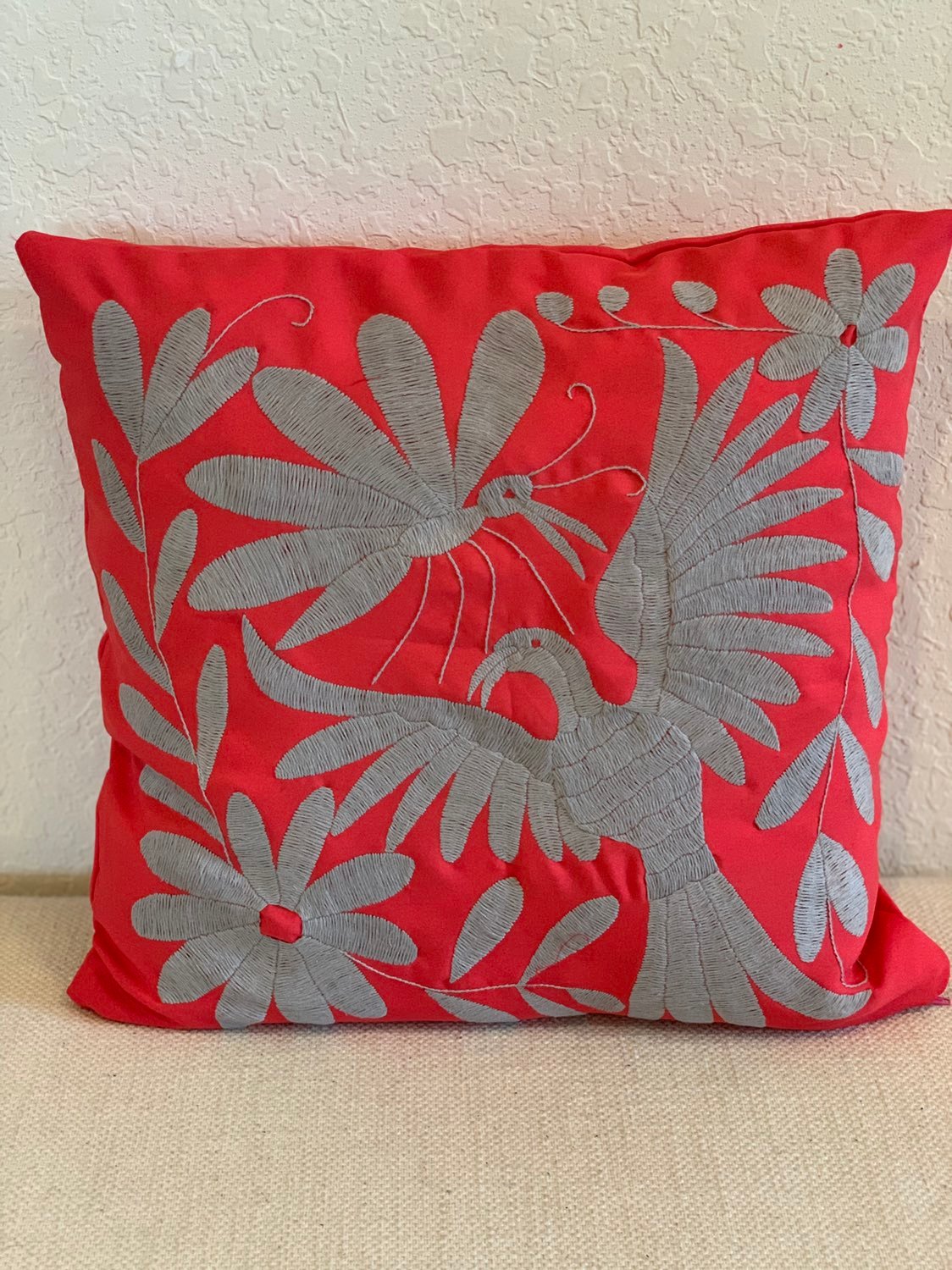 Tenango Otomi Embroidered Pillow Cover