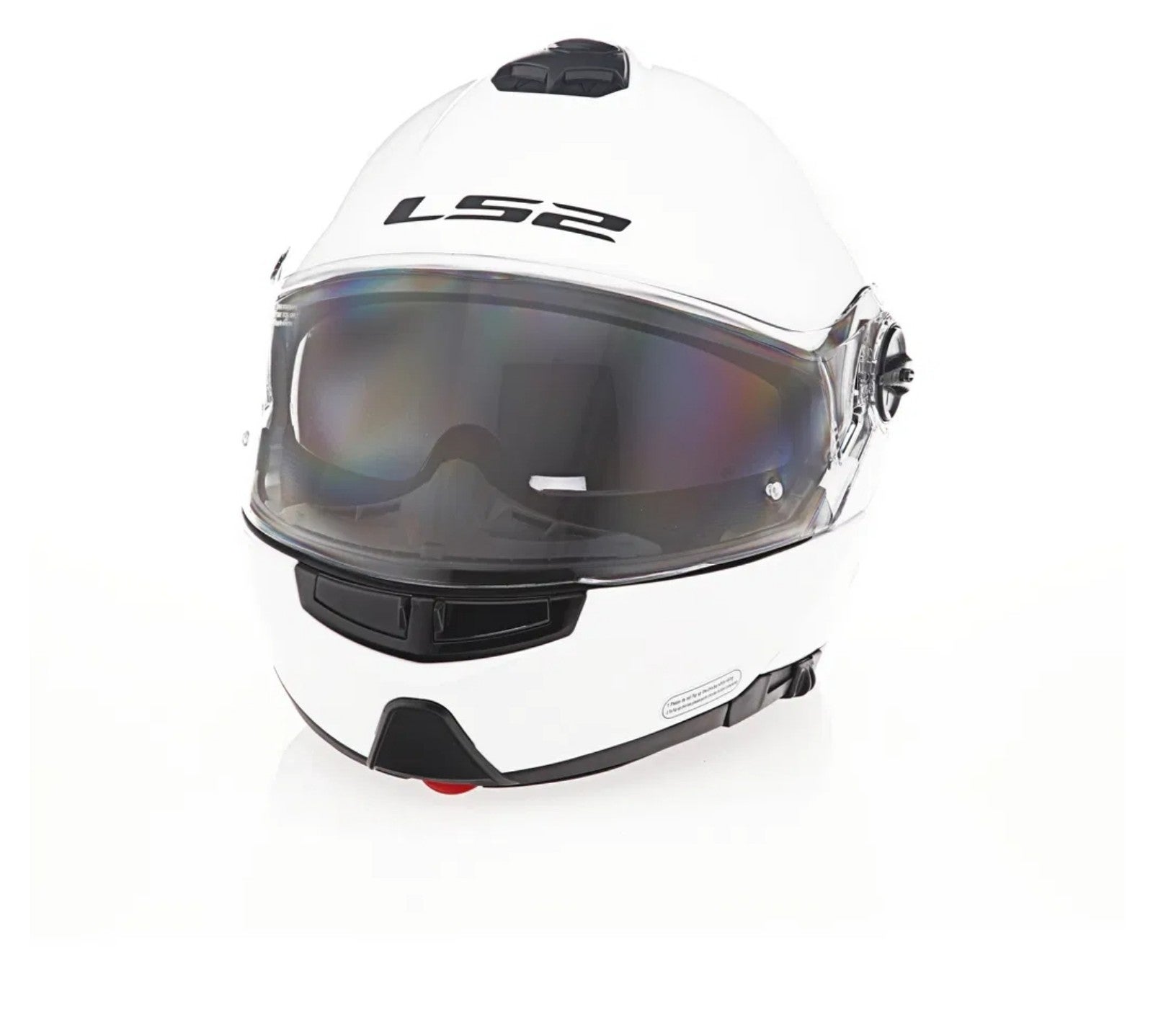 LS2 Strobe Solid Gloss White Helmet
