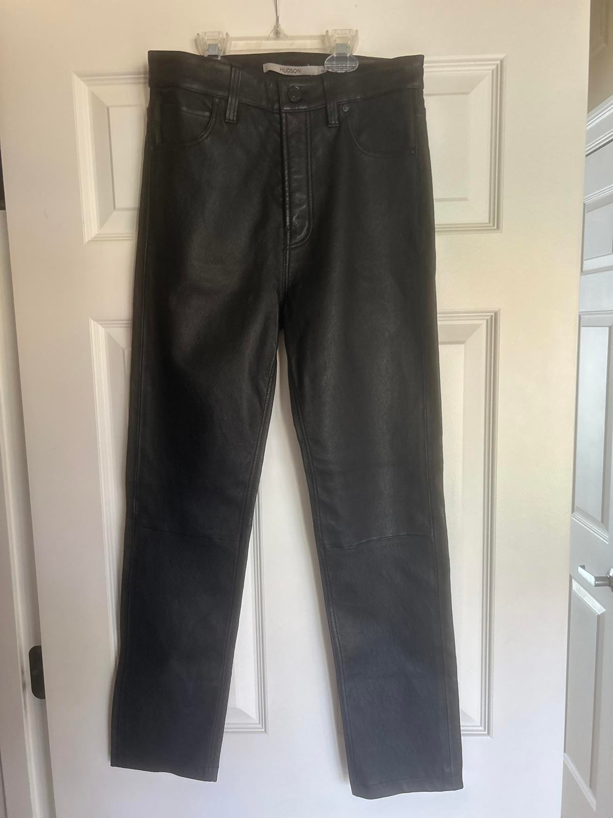 HUDSON jeans leather pants. SIZE 26. NEW WITH TAGS