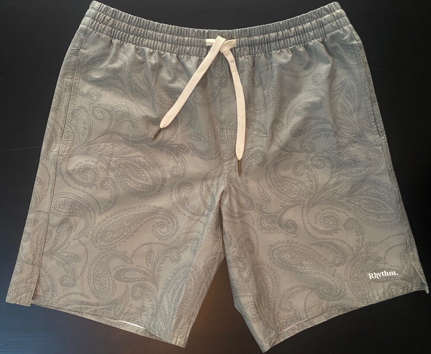 Rhythm Living swim shorts Trunks green paisley Mens 30