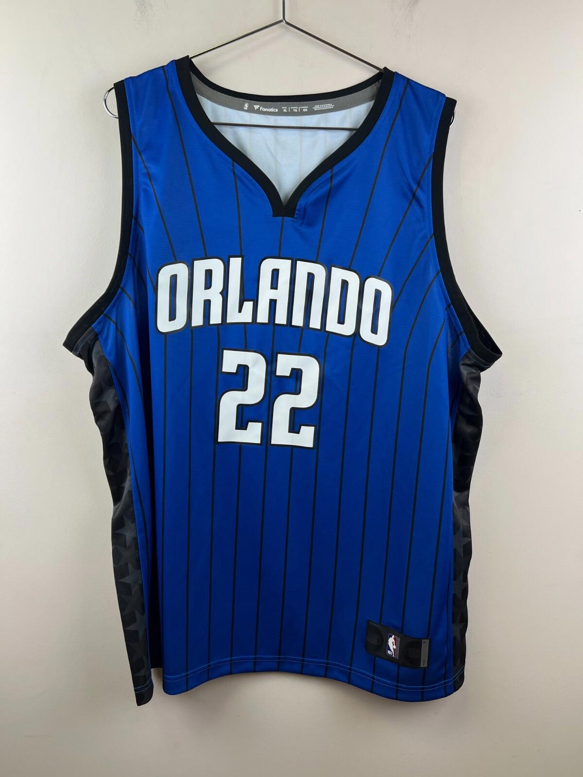 Orlando Magic Franz Wagner #22 Statement Jersey Blue Black Pinstripe XL Fanatics