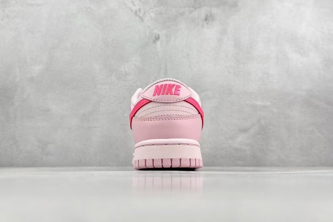 Nike Dunk Low Triple Pink Classic Casual Sneakers GS Pink Size EUR 41