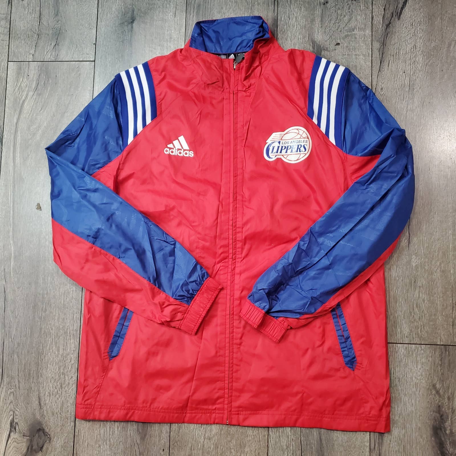 Vintage Adidas Los Angeles Clippers NBA Track Jacket Size Large