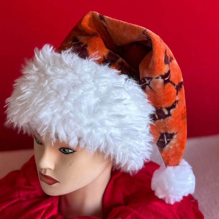 Handcrafted Tie-Dye Santa Hat