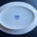 Three Vintage TIENSHAN Rice Grain with 5 Claw Dragon Pattern Blue Oval Platters