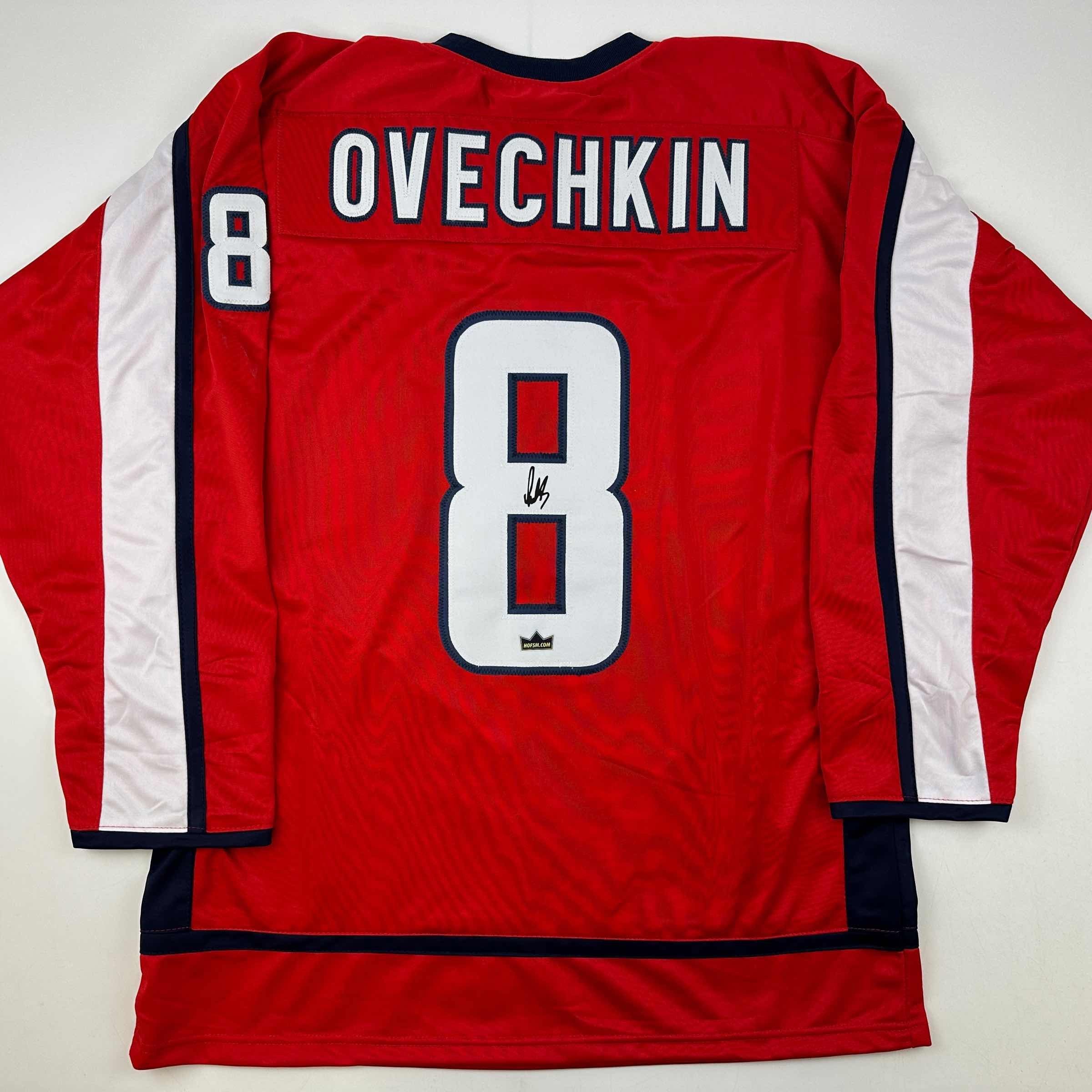 Facsimile Autographed Alexander Ovechkin Washington Red Auto Jersey Size Men's