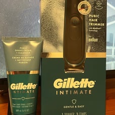 Gillette Intimate Pubic Hair Trimmer & Shave Cream/Cleanser