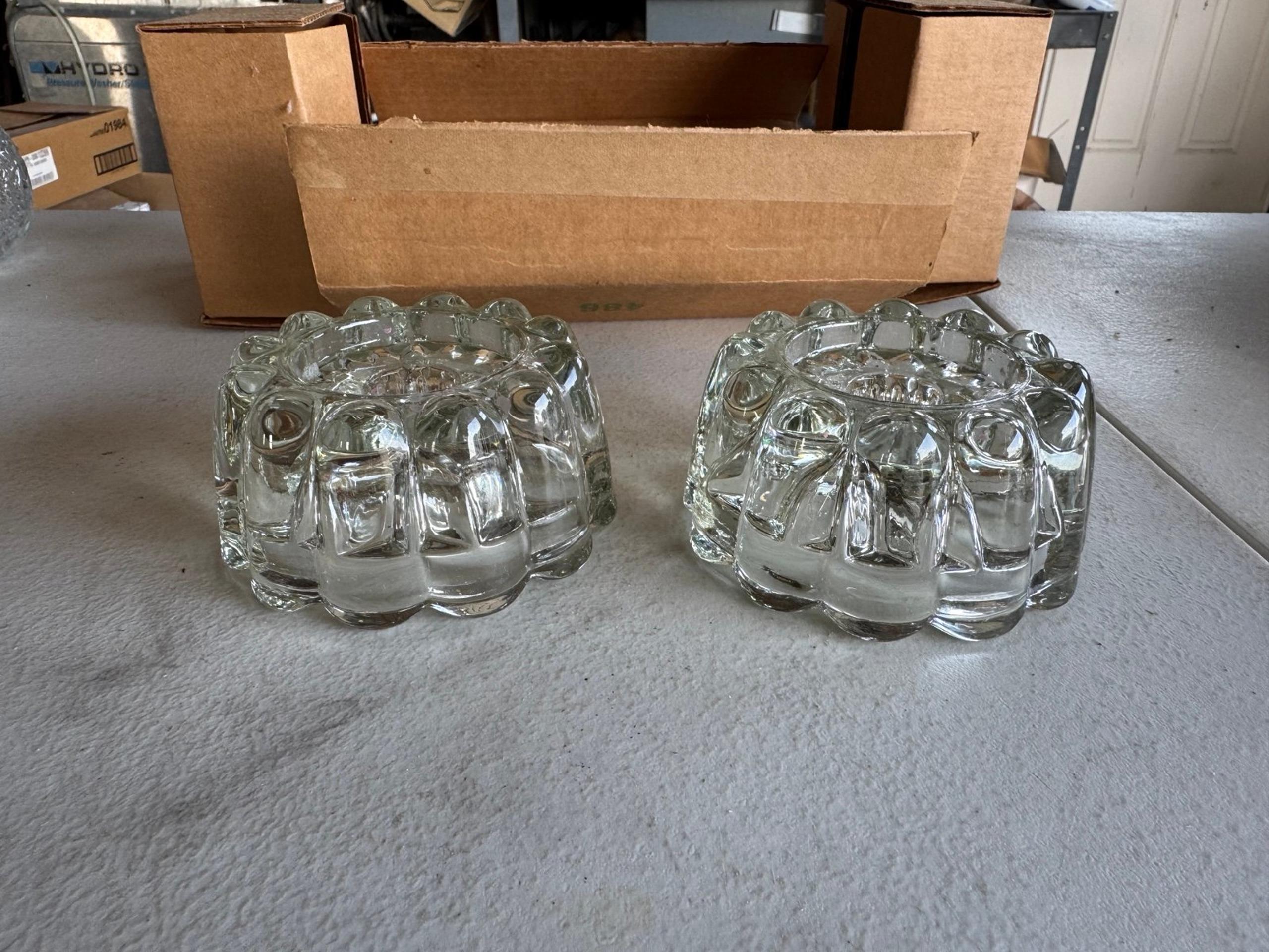 Princess house crystal 3 way candle holders