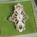 Antique 1920’s Sterling Knuckle Duster Handcrafted Ring
