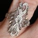 Antique 1920’s Sterling Knuckle Duster Handcrafted Ring
