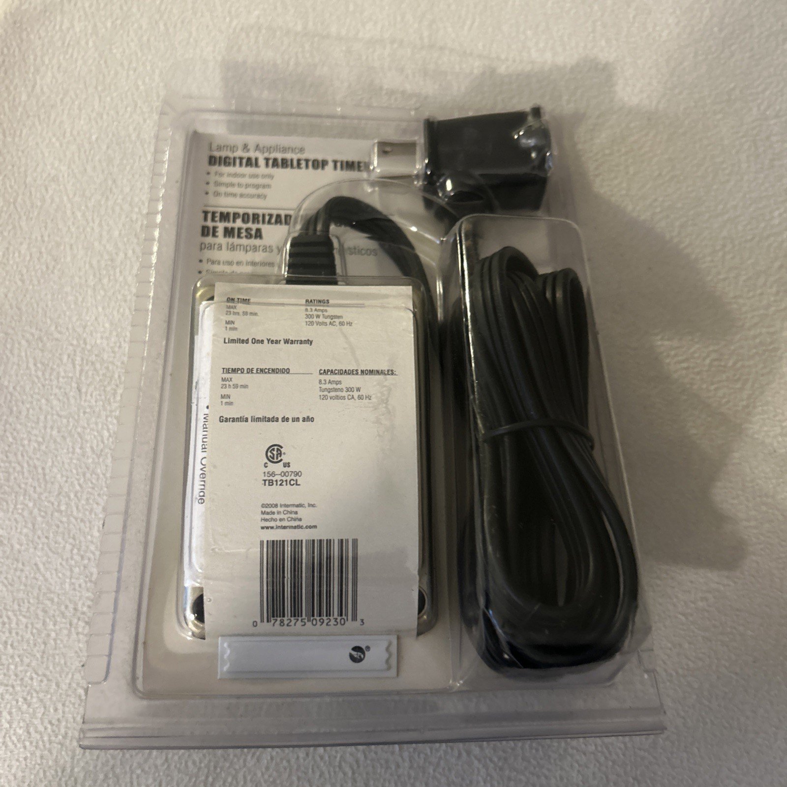 INTERMATIC TB121CL Digital Tabletop Lamp Timer ~ NEW OLD STOCK Time All SEALED