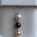 Edison pearl&Tahitian seawater pearl&Golden seawater pearl necklace 18”