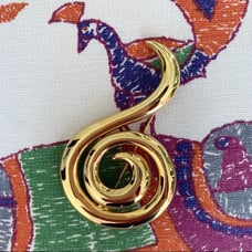 Vintage Anne Klein Gold Brooch
