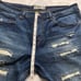 Jeanius By Akademiks Vintage Distressed Bermuda Jeans Denim Pants Men’s Size 36