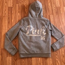 VS PINK Bling Faux Fur Coat