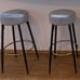 Bar Stools Set of 2 Modern Round Velvet Bar Stools Kitchen Breakfast