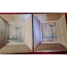 Renowned Artist Rizzo Calleti Original Rare Oil Lot 2 Beautiful Framed Pieces