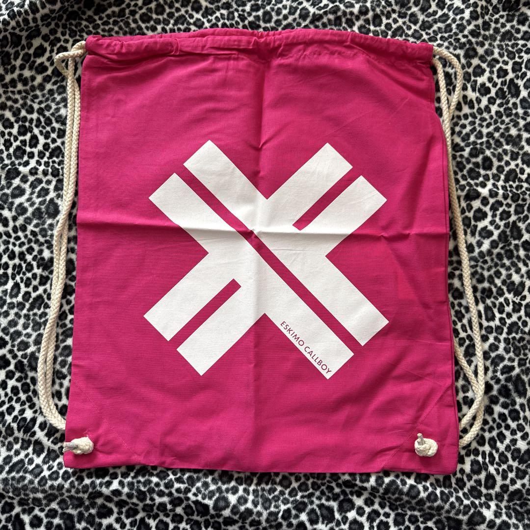 ESKIMO CALLBOY Drawstring Bag Pink