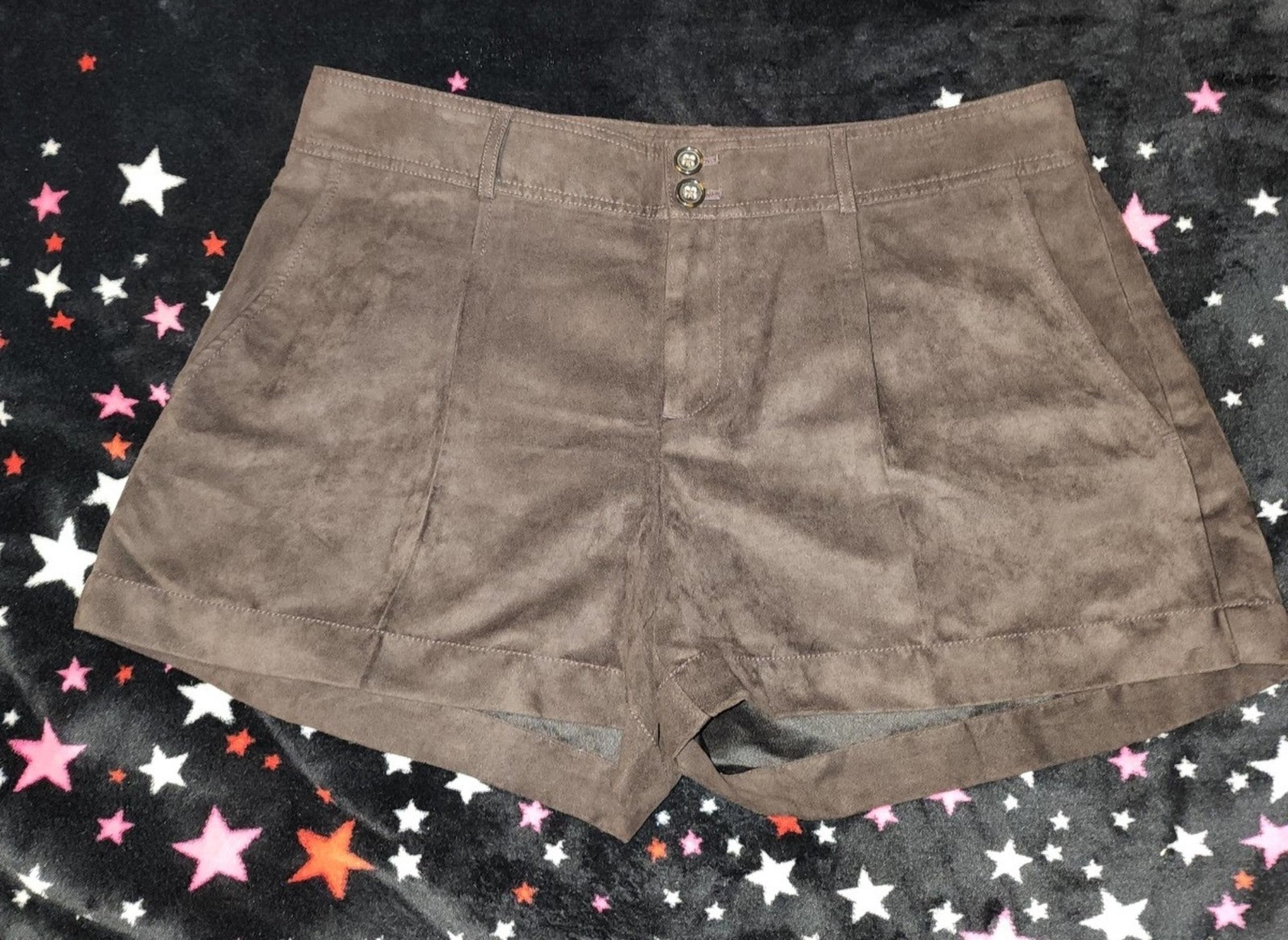 BANANA REPUBLIC BROWN SWADE/VELVET FEELING DRESS SHORTS