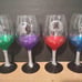 Kustom Made Kiss Logo & Icons Wine Glass