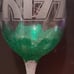 Kustom Made Kiss Logo & Icons Wine Glass