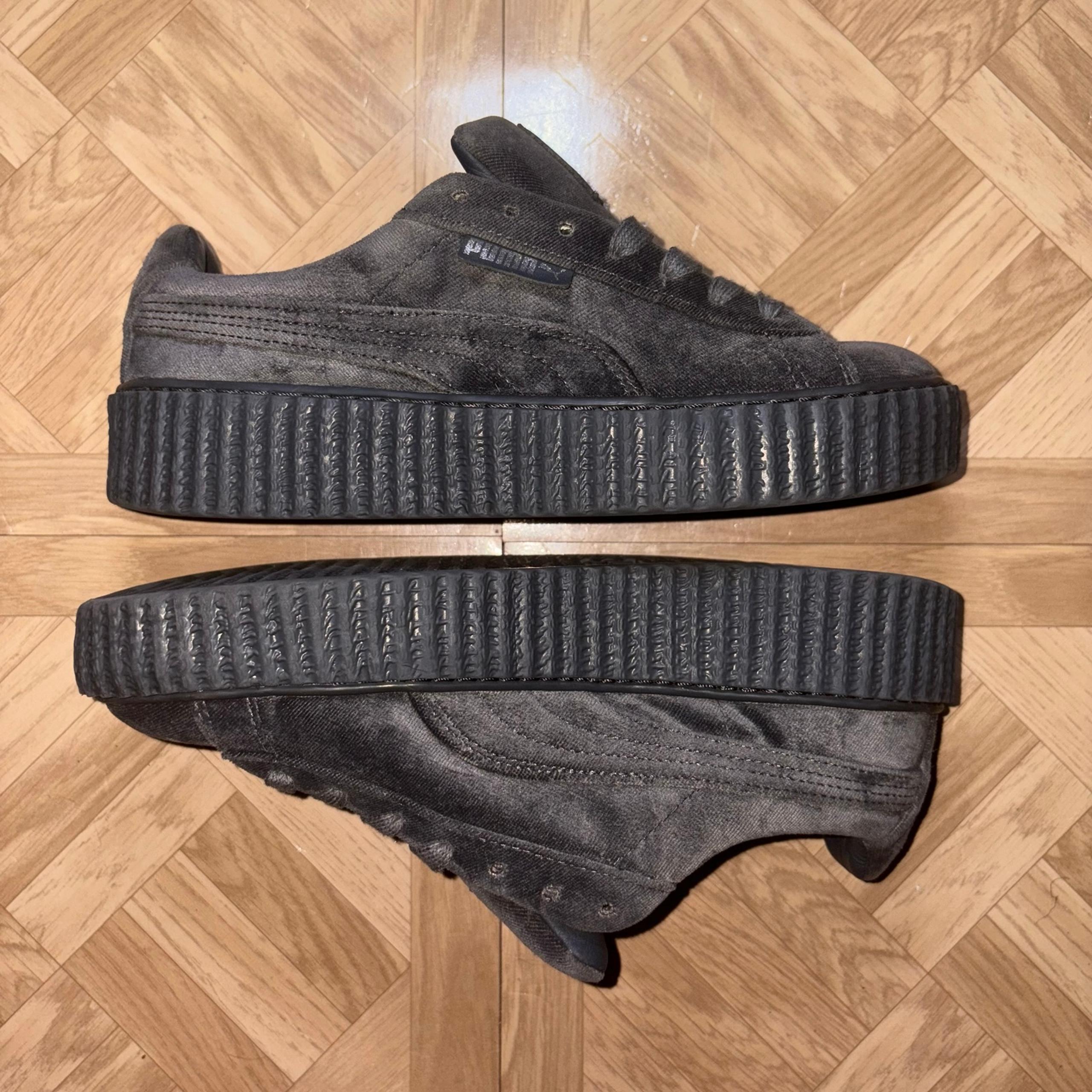 Puma Fenty x Velvet Creeper Size 7.5 Glacier Grey Platform Sneakers