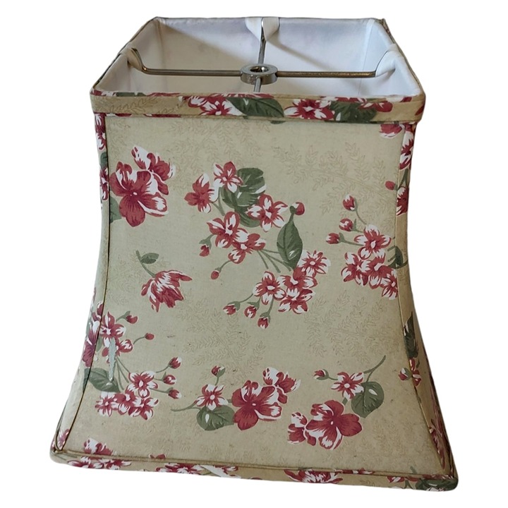 Vintage Floral Square Lamp Shade Home Decor