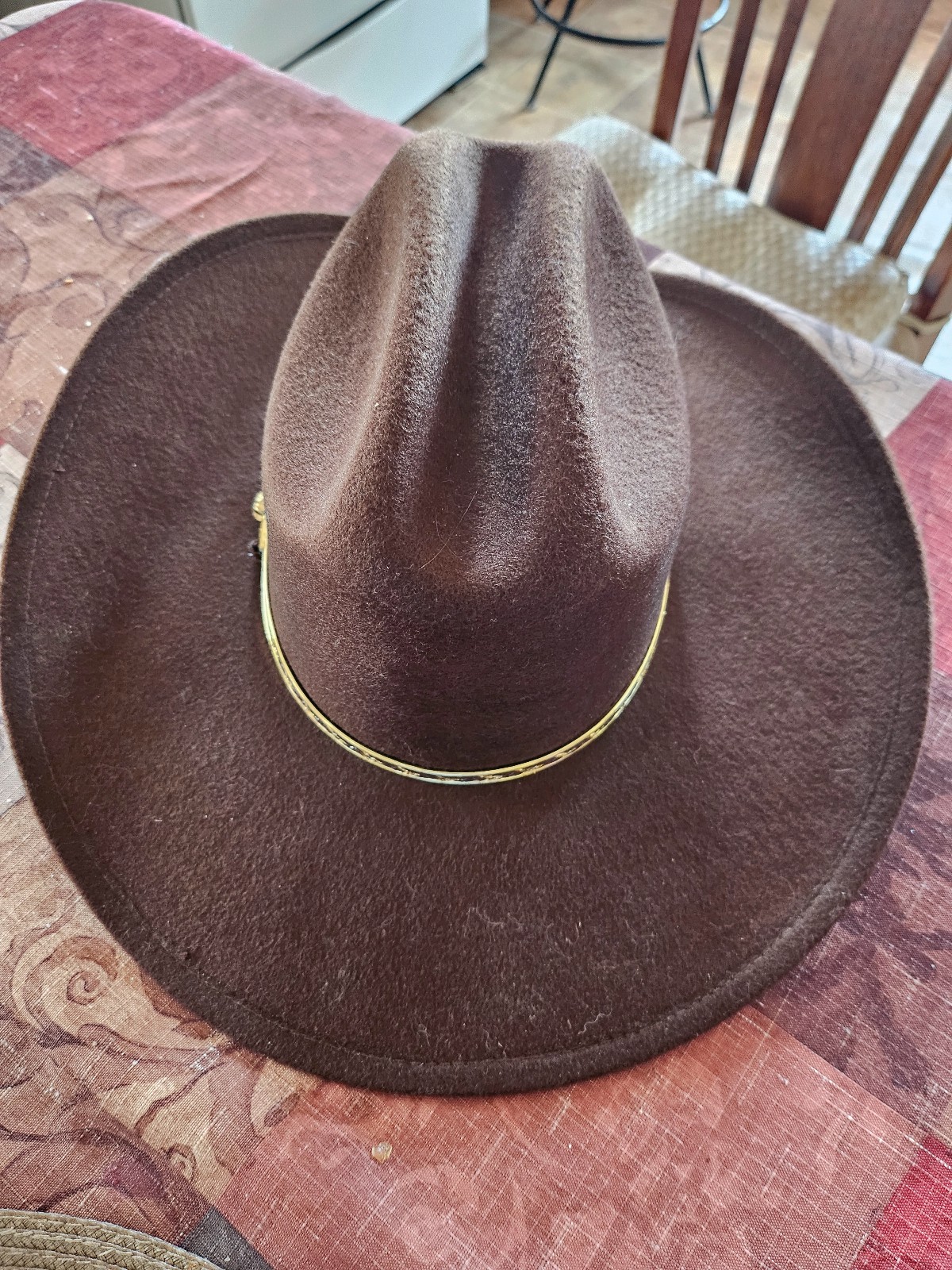 Hat Western Style Men's Wool Size 67/8