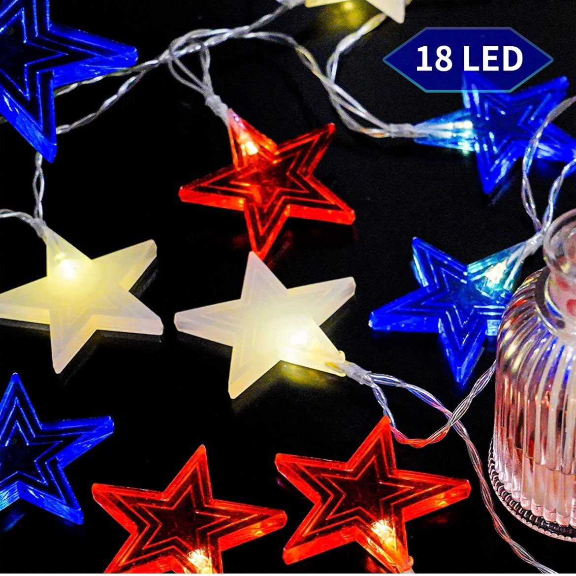 Independence Day String Star Lights