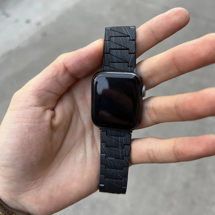 Only Band - Stainless Steel Metal Strap for Apple Watch Carbon Fiber Ultra 49mm