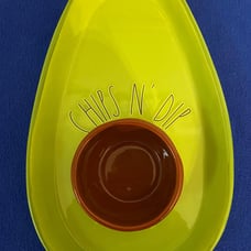 Rae Dunn Chips N Dip Serving Dish