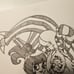 Warner Bros Beetlejuice and Lydia drawing/sketch animation signed Art Tim Burton
