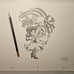 Warner Bros Beetlejuice and Lydia drawing/sketch animation signed Art Tim Burton