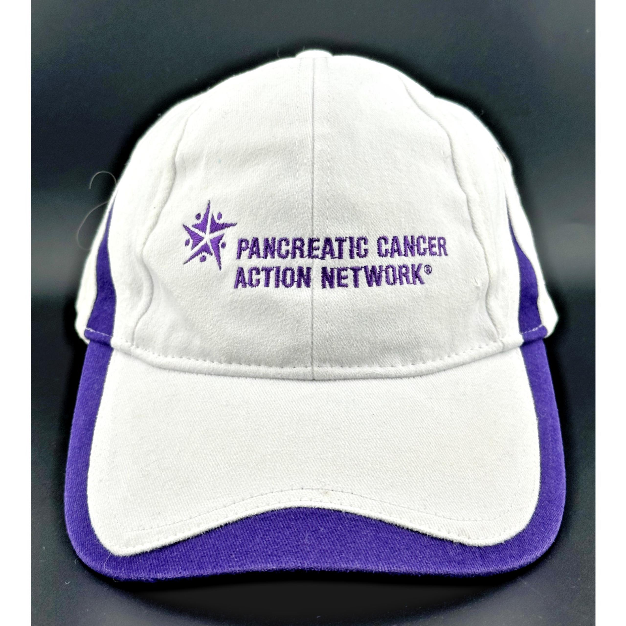Adult PANCREATIC CANCER ACTION NETWORK CAP White Purple - OSFM - Adjustable