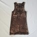Tory Burch Brown Sequin Mini Dress Sleeveless Size 6 Small to Medium