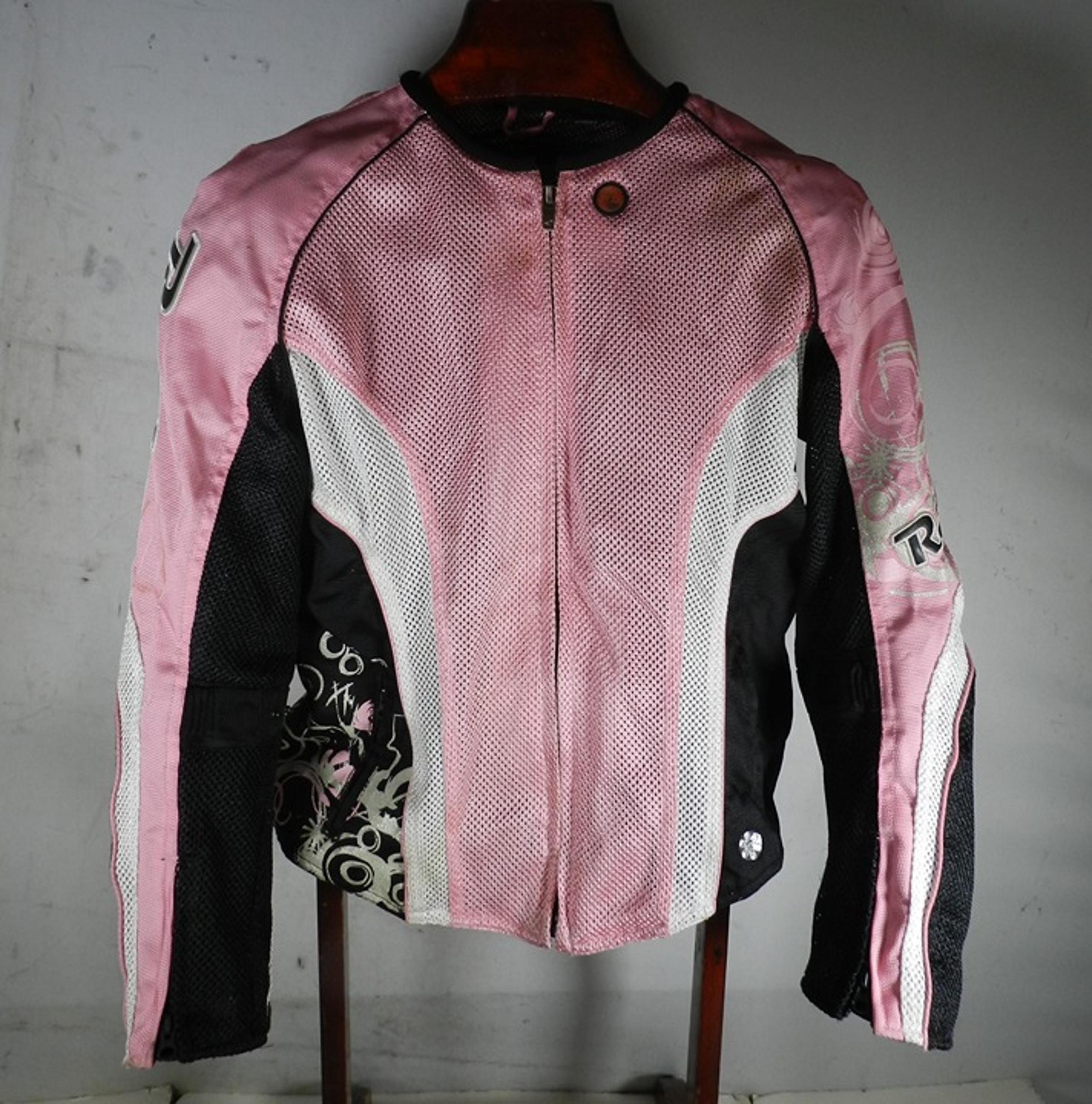 Joe Rocket Women's PInk & Black Mesh Motorcycle Biker Jacket Size Medium
